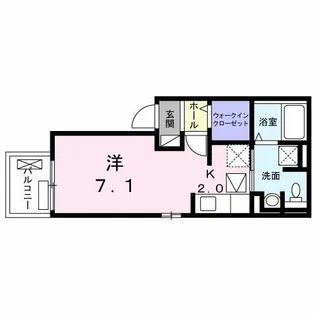 グラシア【1階】の間取り