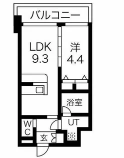 スプランディッド安土町【8階】の間取り