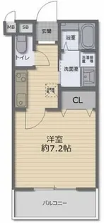プルメリア東正雀【1階】の間取り