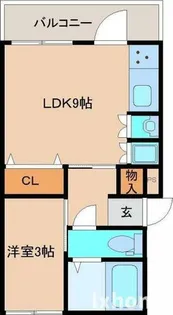 ハコス摂【1階】の間取り