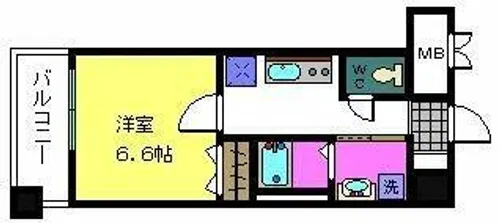 グランディール阪南町Ⅲ番館【3階】の間取り