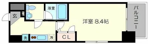 グランド上町【3階】の間取り