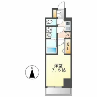 プライマル名古屋今池【4階】の間取り
