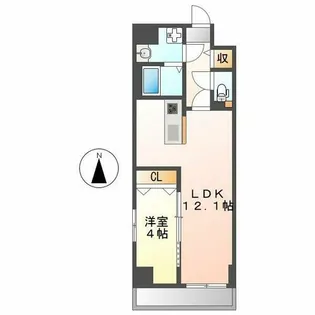 S-FORT古出来fiore【3階】の間取り