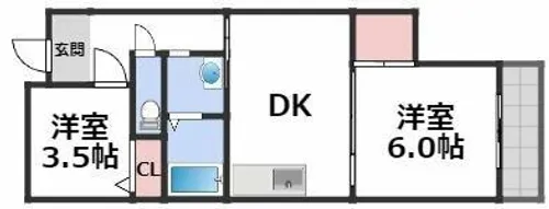 Life House秀1号館【4階】の間取り