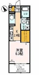 フローラル【202号室】の間取り