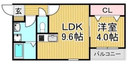 福岡県春日市千歳町2丁目【アパート】の間取り