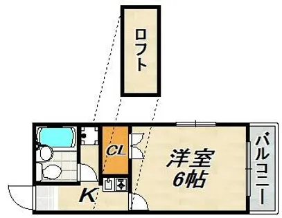 ラフォーレ一ノ谷【1階】の間取り