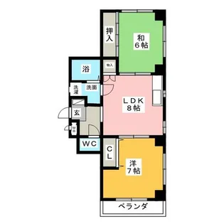 ライフマンション【3階】の間取り