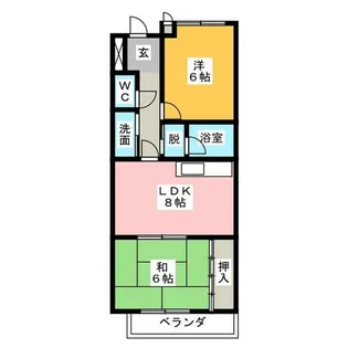 アーバンエコーズ【2階】の間取り