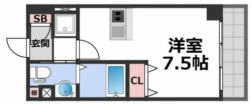 クレアツィオーネ上本町【4階】の間取り