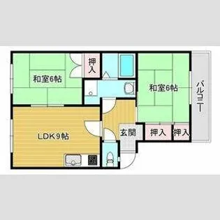 アベニール高石【1階】の間取り