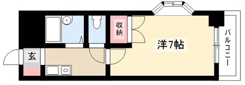 エクセル花の木【6階】の間取り