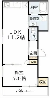 ST.Residence中道【2階】の間取り