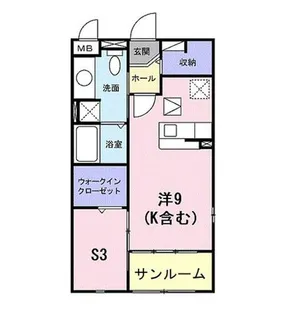 フレーシュ89【1階】の間取り