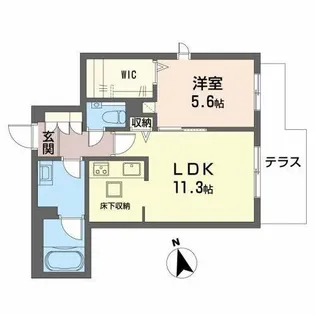 シャーメゾン グランデ 深江橋【1階】の間取り