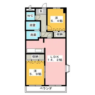 ベルウェイク【3階】の間取り