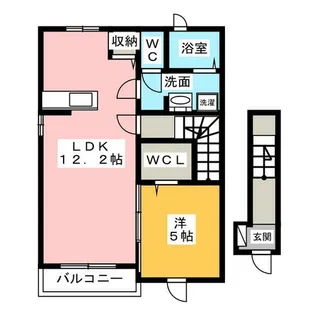 フィオーレ(Fiore)【2階】の間取り
