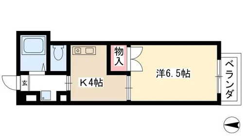 メゾンドマルキーズ【403号室】の間取り