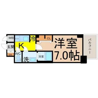 S-RESIDENCE名駅North【4階】の間取り