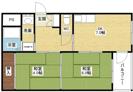 メゾン・ド・T4【4階】の間取り