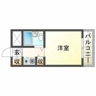 ビレッジ1【3階】の間取り