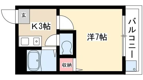 シティハイツ名城Ⅰ【301号室】の間取り