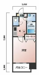 エンクレスト赤坂【602号室】の間取り