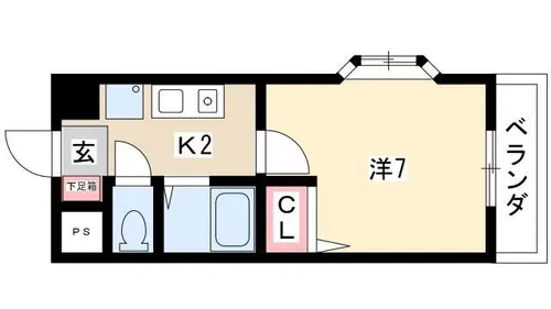 ヒサゴハイツⅡ【5階】の間取り