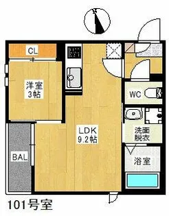 GRANDTIC DREAM2【1階】の間取り