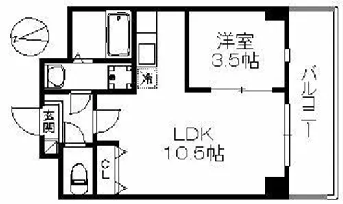 アリエス今宿Ⅰ 255【2階】の間取り