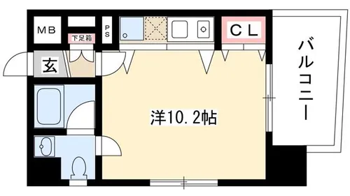 リヴシティ大須【7階】の間取り