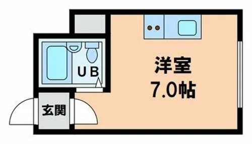 上本町ロイヤルハイツ【3階】の間取り