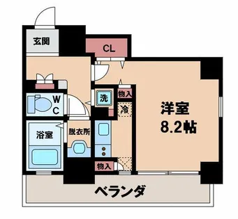 エイペックス四天王寺【3階】の間取り