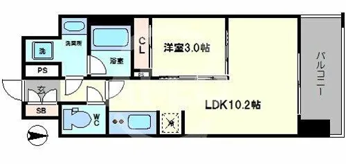 セイワパレス天王寺真田山【6階】の間取り