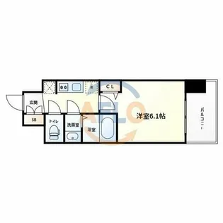 メインステージ天王寺サイドシティ【8階】の間取り
