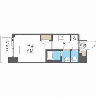 プレサンス梅田東グラッド【4階】の間取り