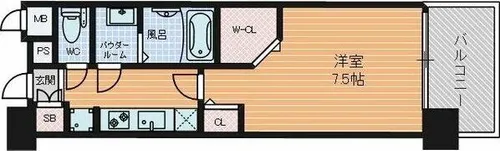 パルティール中村公園【8階】の間取り
