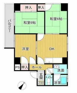サングレイス富士見【303号室】の間取り