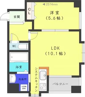 ノヴァクリスタル【6階】の間取り