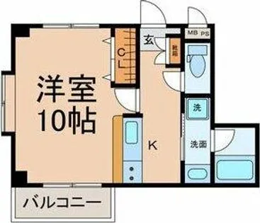 クオン千原【4階】の間取り