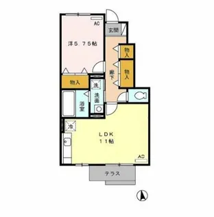 バイオ21 15-17【1階】の間取り
