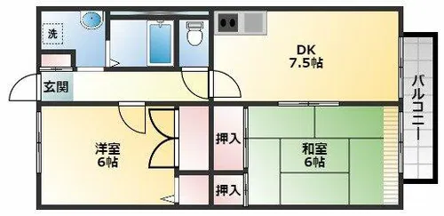カーサブレッサ【1階】の間取り