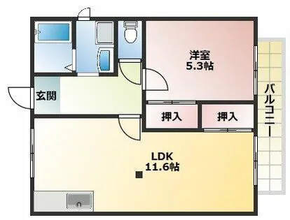 フレグランスリッチ2【105号室】の間取り