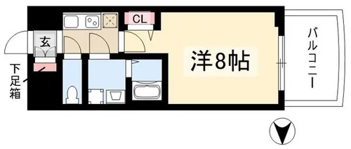 プレサンス栄モード【13階】の間取り