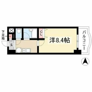 1Kの間取り画像