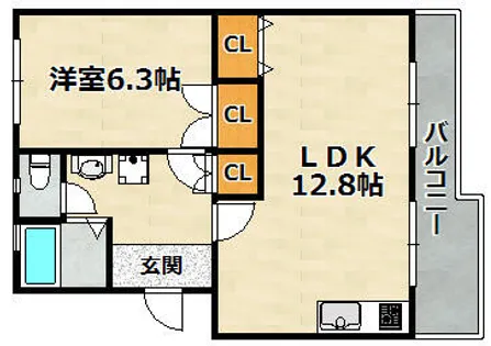 ロイヤルマンション2号棟【4階】の間取り