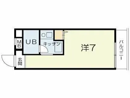 西明石ヤングパレス2【305号室】の間取り