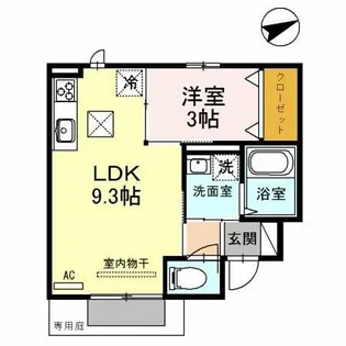 ソフィアルミエール【1階】の間取り