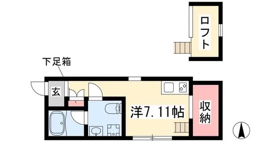 アテナ御器所【101号室】の間取り